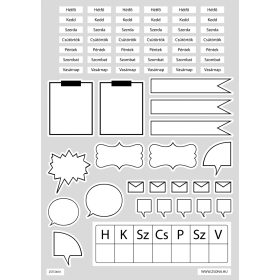 Öntapadós tervezhető matrica csomag V1