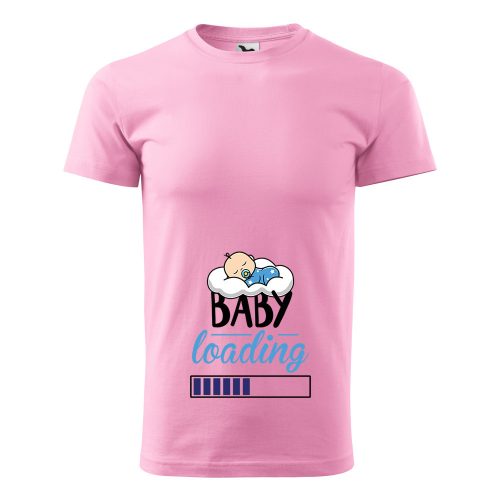 Póló Baby loading fiú  mintával - Rózsaszín L méretben
