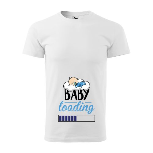 Póló Baby loading fiú  mintával - Fehér L méretben