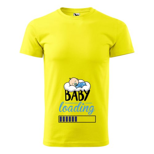 Póló Baby loading fiú  mintával - Sárga S méretben