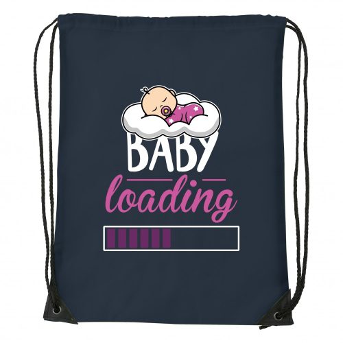 Baby loading lány - Sport táska navy kék