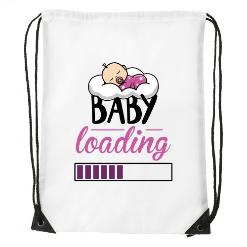 Baby loading lány - Sport táska fehér