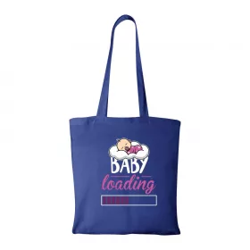 Baby loading lány - Bevásárló táska kék