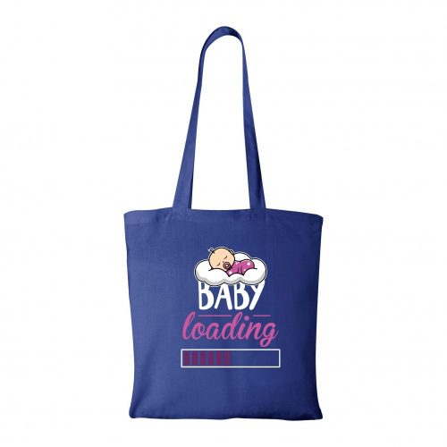 Baby loading lány - Bevásárló táska kék