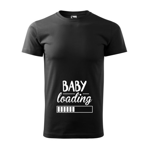 Póló Baby loading  mintával - Fekete L méretben