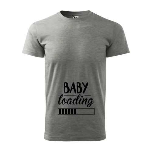 Póló Baby loading  mintával - Szürke XXL méretben