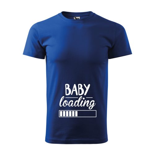 Póló Baby loading  mintával - Kék M méretben