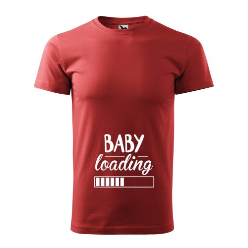 Póló Baby loading  mintával - Terrakotta XXL méretben