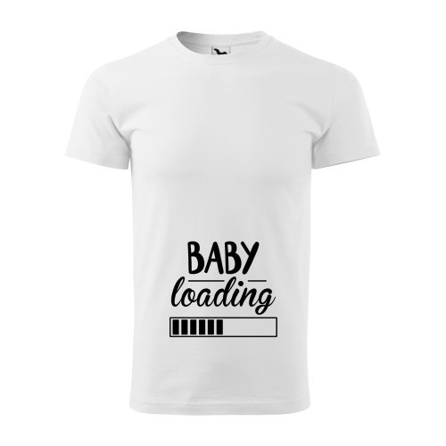 Póló Baby loading  mintával - Fehér L méretben