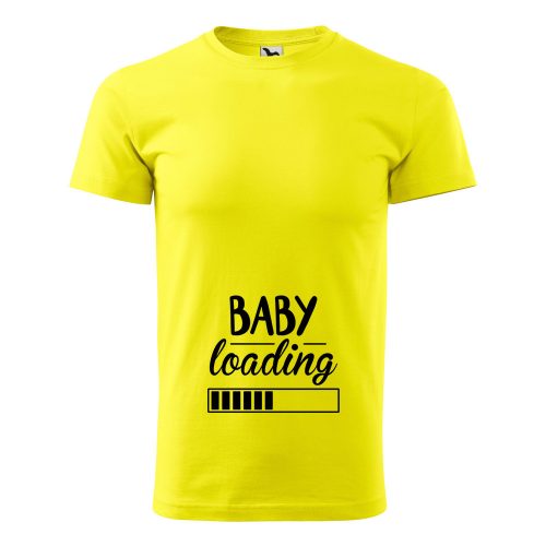 Póló Baby loading  mintával - Sárga L méretben