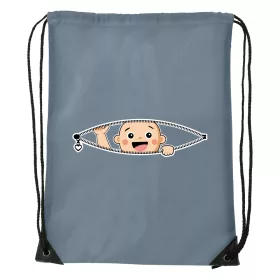 Kukucskáló kisbaba - Sport táska szürke