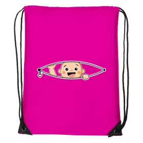 Kukucskáló kisbaba - Sport táska magenta