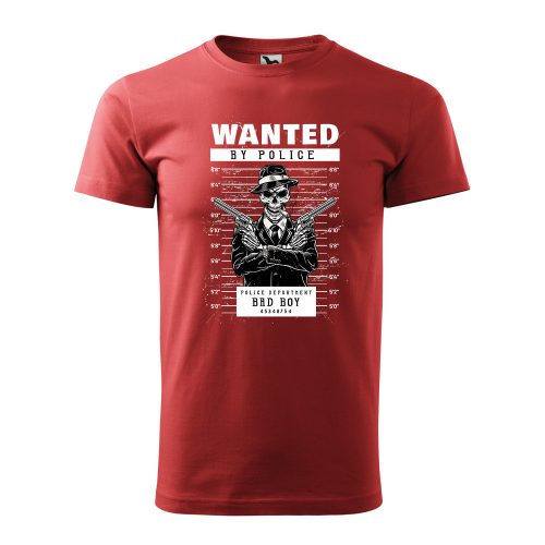 Póló Wanted  mintával - Terrakotta XXL méretben