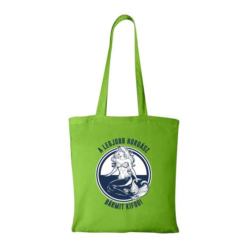A legjobb horgász bármit kifog - Bevásárló táska zöld