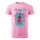 Póló Play  mintával - Rózsaszín XL méretben