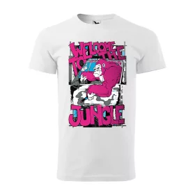Póló Welcome to the jungle  mintával - Fehér