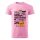 Póló A jó tervezés arról szól  mintával - Rózsaszín XL méretben