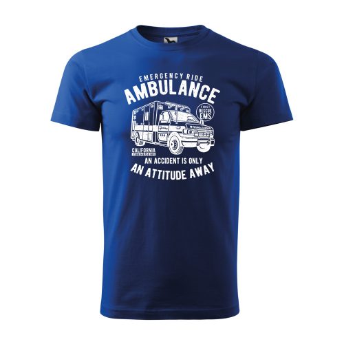 Póló Ambulance  mintával - Kék XXL méretben
