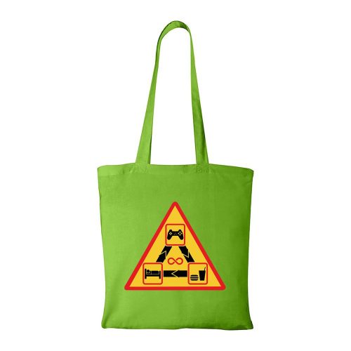 Gamer - Bevásárló táska zöld