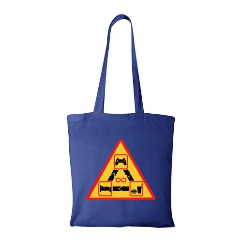 Gamer - Bevásárló táska kék