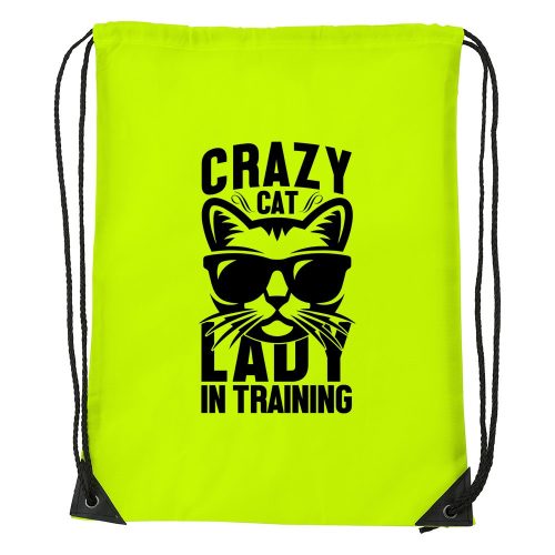 Crazy cat - Sport táska sárga