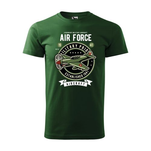 Póló Air force  mintával - Zöld XL méretben