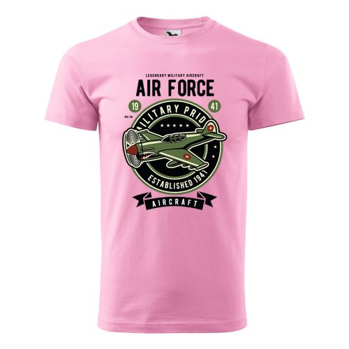 Póló Air force  mintával - Rózsaszín XL méretben