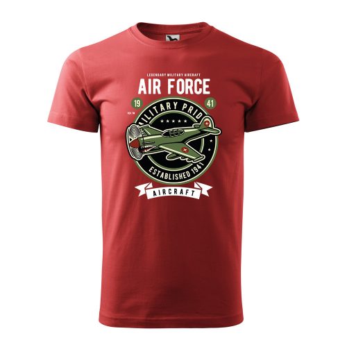 Póló Air force  mintával - Terrakotta XXXL méretben