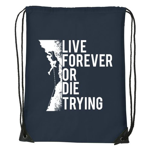 Live forever - Sport táska navy kék