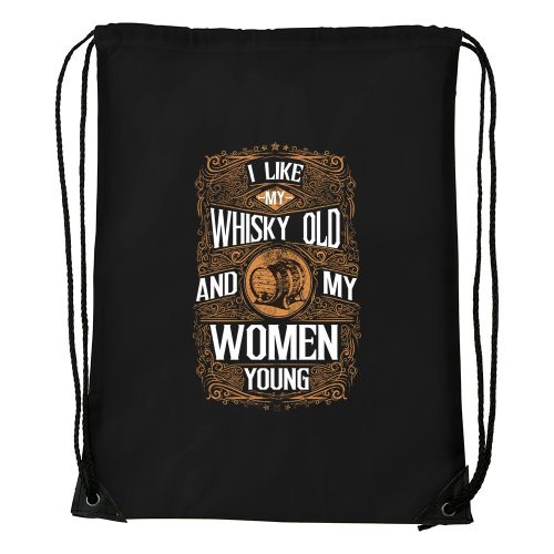 I like my whisky - Sport táska fekete