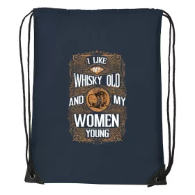 I like my whisky - Sport táska navy kék