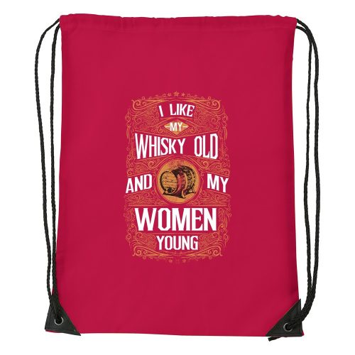 I like my whisky - Sport táska piros