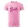 Póló Team bride  mintával - Rózsaszín XXL méretben