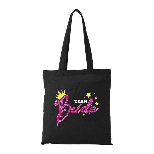 Team bride - Bevásárló táska fekete
