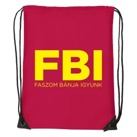 Faszom bánja igyunk - Sport táska piros