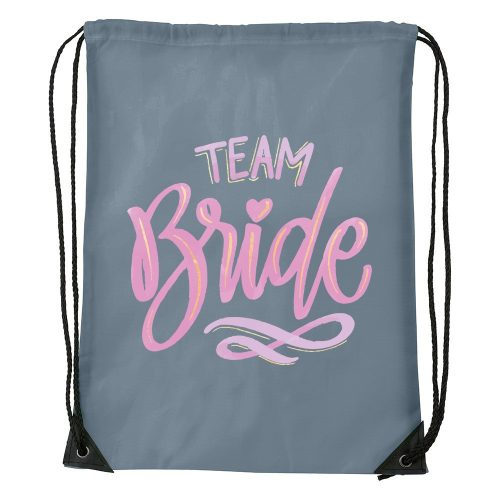 Team bride pink - Sport táska szürke