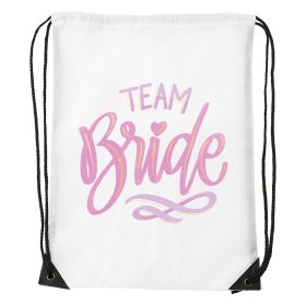 Team bride pink - Sport táska fehér
