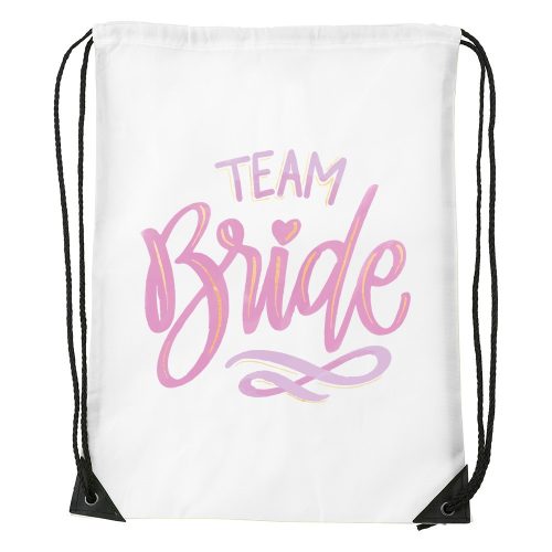 Team bride pink - Sport táska fehér
