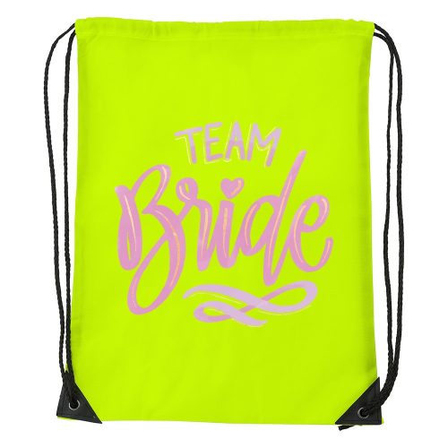 Team bride pink - Sport táska sárga