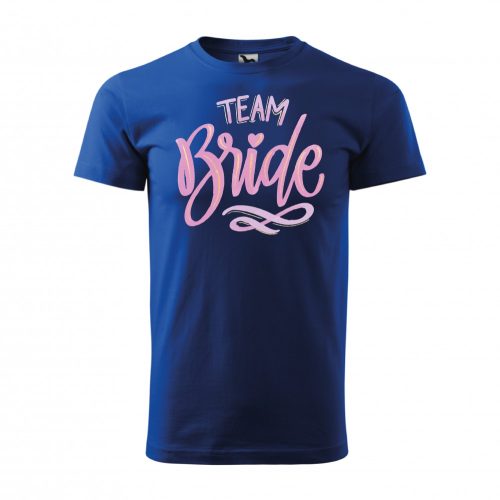 Póló Team bride  mintával - Kék S méretben