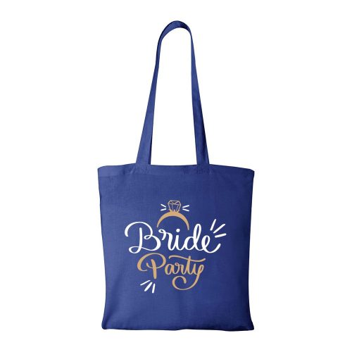 Bride party - Bevásárló táska kék