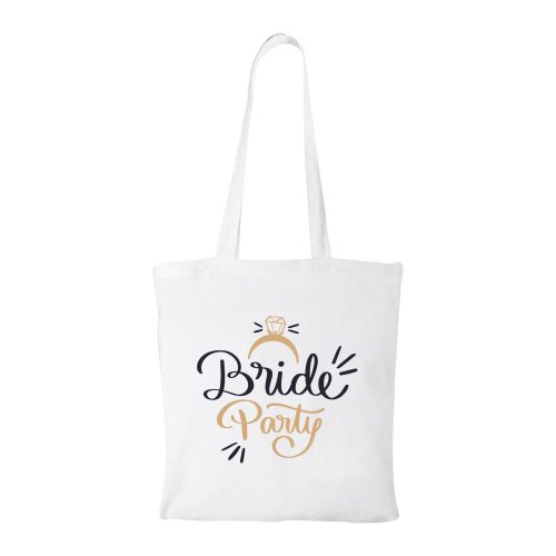 Bride party - Bevásárló táska fehér