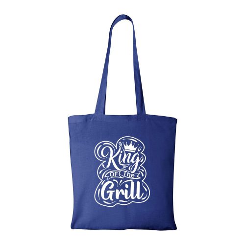 King of the grill - Bevásárló táska kék