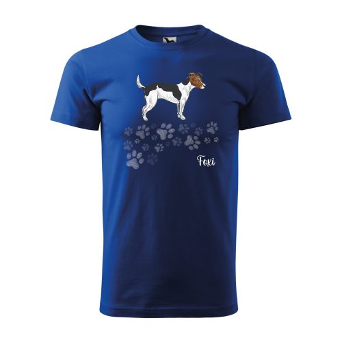 Póló Foxi  mintával - Kék L méretben