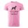 Póló Rottweiler  mintával - Rózsaszín XXL méretben