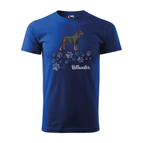 Póló Rottweiler  mintával - Kék XXXL méretben