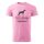 Póló Dobermann  mintával - Rózsaszín XL méretben