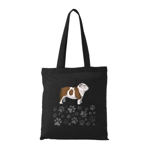 Angol bulldog - Bevásárló táska fekete