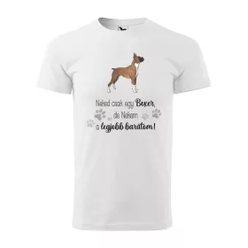 Póló Boxer  mintával - Fehér