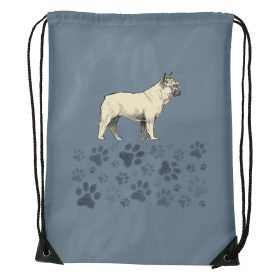 Francia bulldog - Sport táska szürke